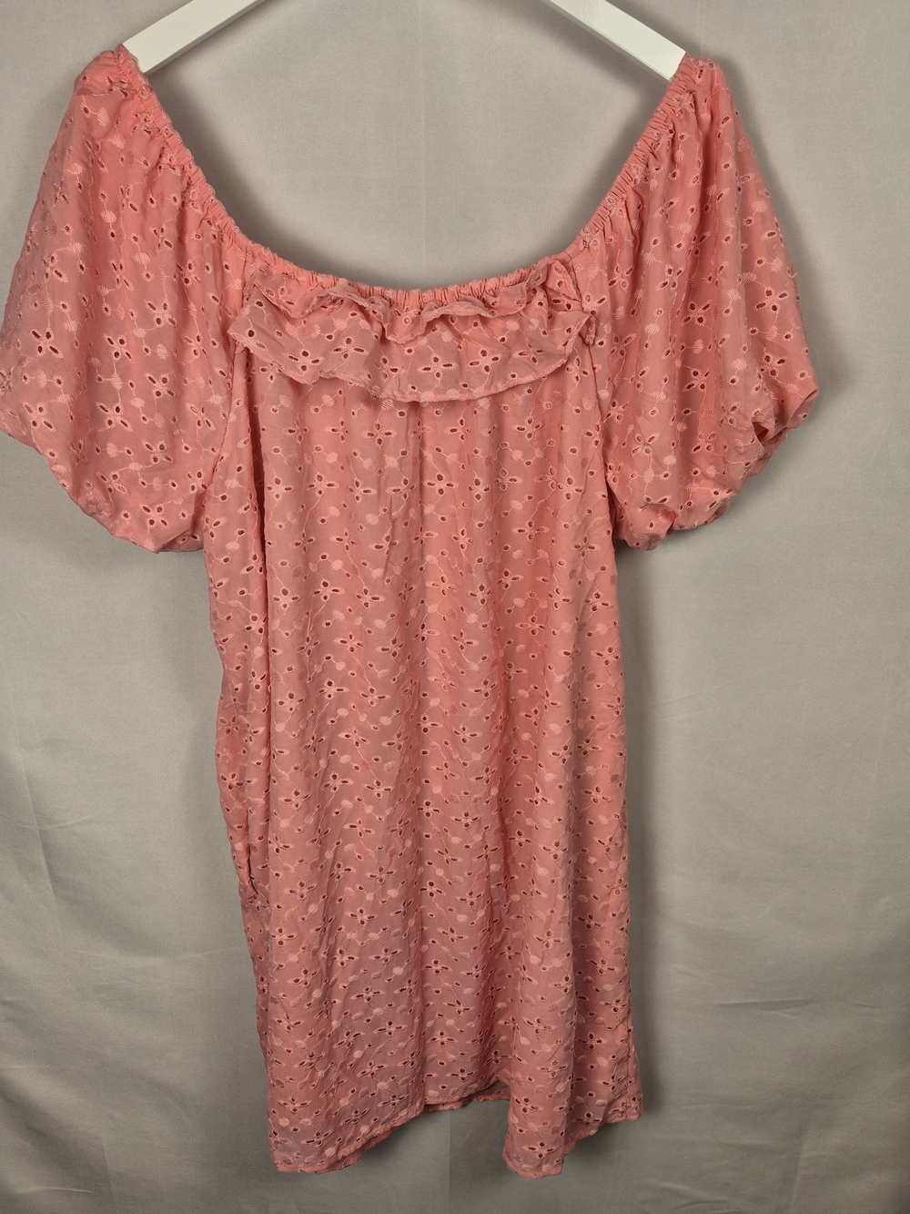 Cato Pink Eyelet Dress Size XL - Picture 2 of 4